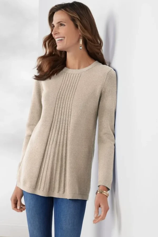 Soft Surroundings Priscilla Pullover Tunic Sweater- Tops | Sweaters & Cardigans