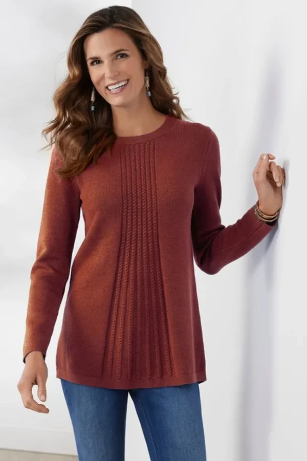 Soft Surroundings Priscilla Pullover Tunic Sweater- Tops | Sweaters & Cardigans