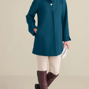 Soft Surroundings Rachel Swing Coat- Jackets & Coats