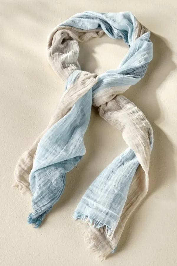 Soft Surroundings Raia Stripe Scarf- Scarves & Wraps