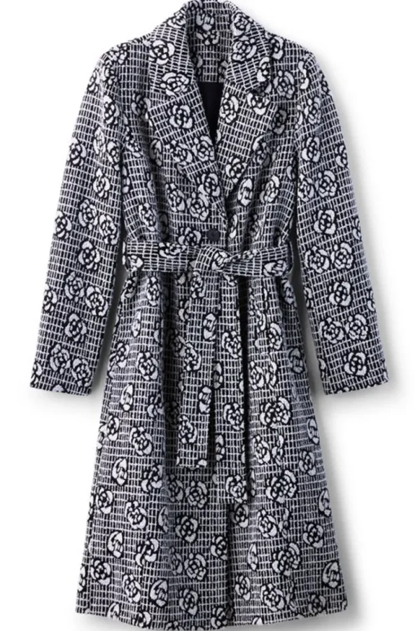 Soft Surroundings Rami Jacquard Coat- Jackets & Coats