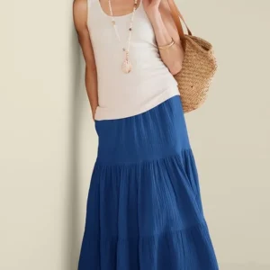 Soft Surroundings Ruari Gauze Maxi Skirt- Skirts