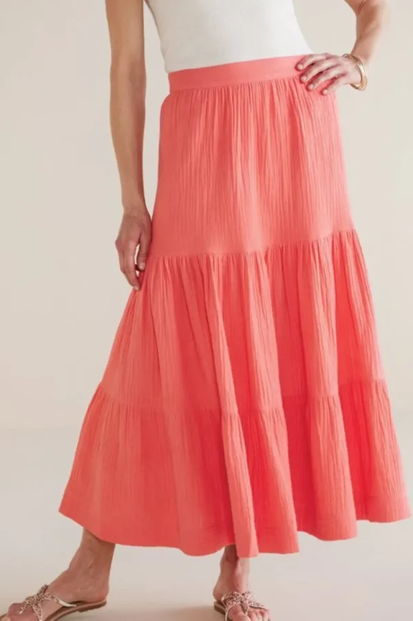 Soft Surroundings Ruari Gauze Maxi Skirt- Skirts