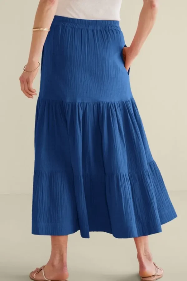 Soft Surroundings Ruari Gauze Maxi Skirt- Skirts