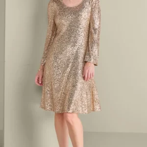 Soft Surroundings Sancerre Sequin Dress- Dresses