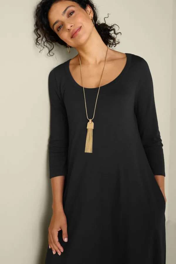 Soft Surroundings Santiago 3/4 Sleeve Dress- Dresses