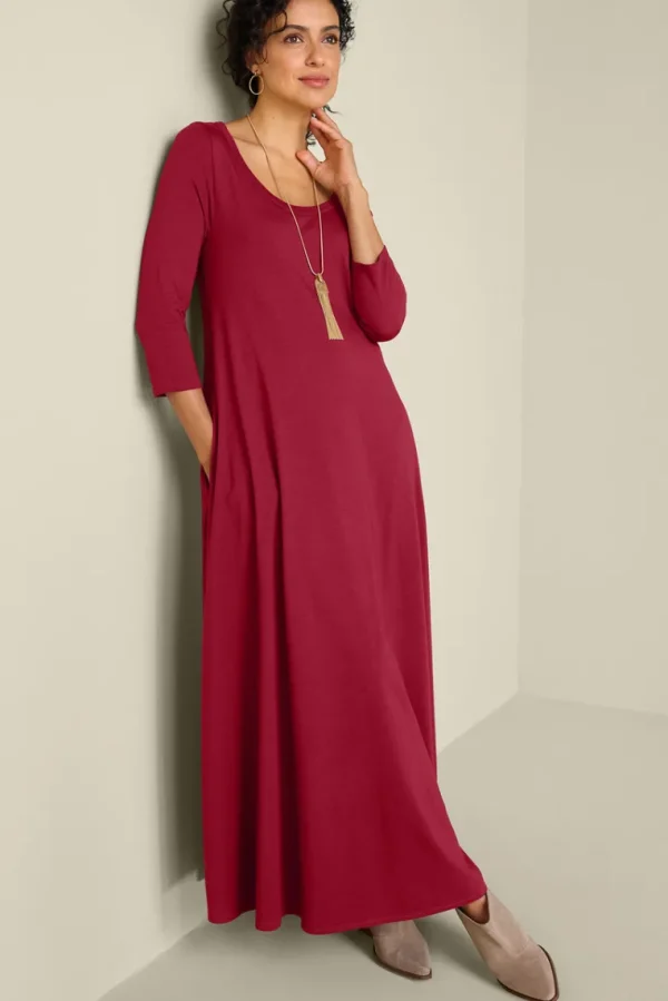 Soft Surroundings Santiago 3/4 Sleeve Dress- Dresses