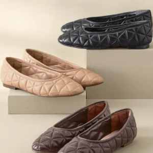 Soft Surroundings Schutz Arissa Quilted Ballet Flat- Shoes