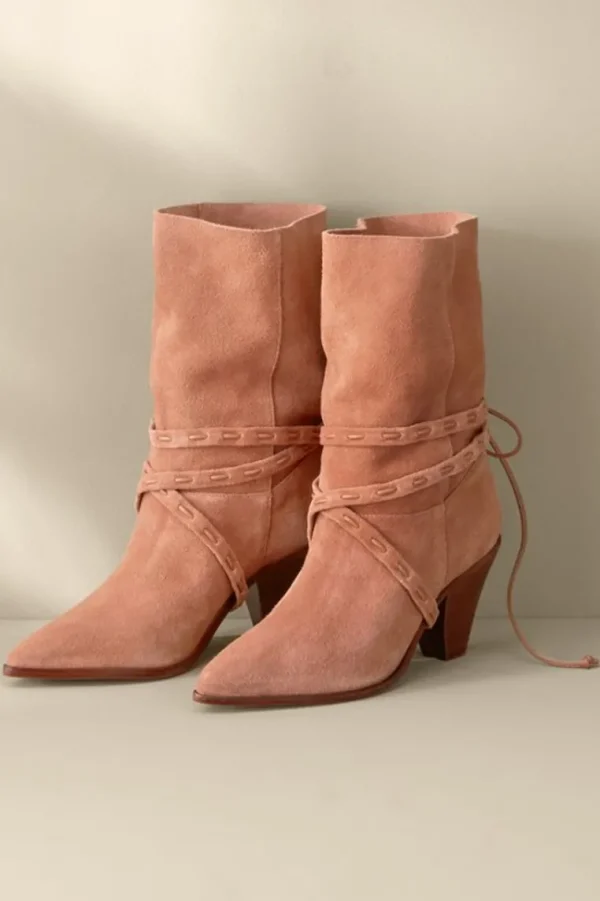 Soft Surroundings Schutz Portia Belted Bootie- Shoes