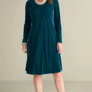 Soft Surroundings Short Santiago Velvet Dress- Dresses