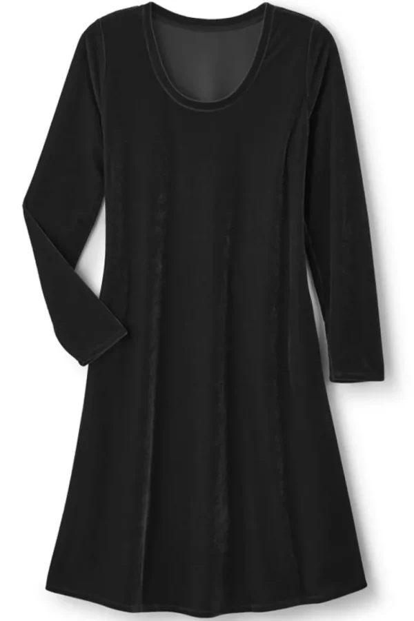 Soft Surroundings Short Santiago Velvet Dress- Dresses