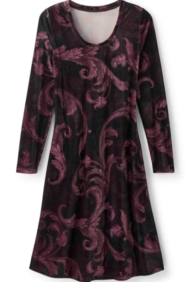 Soft Surroundings Short Santiago Velvet Dress- Dresses