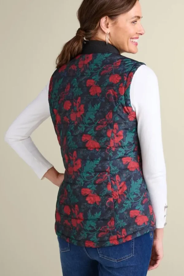 Soft Surroundings Sienna Reversible Puffer Vest- Jackets & Coats