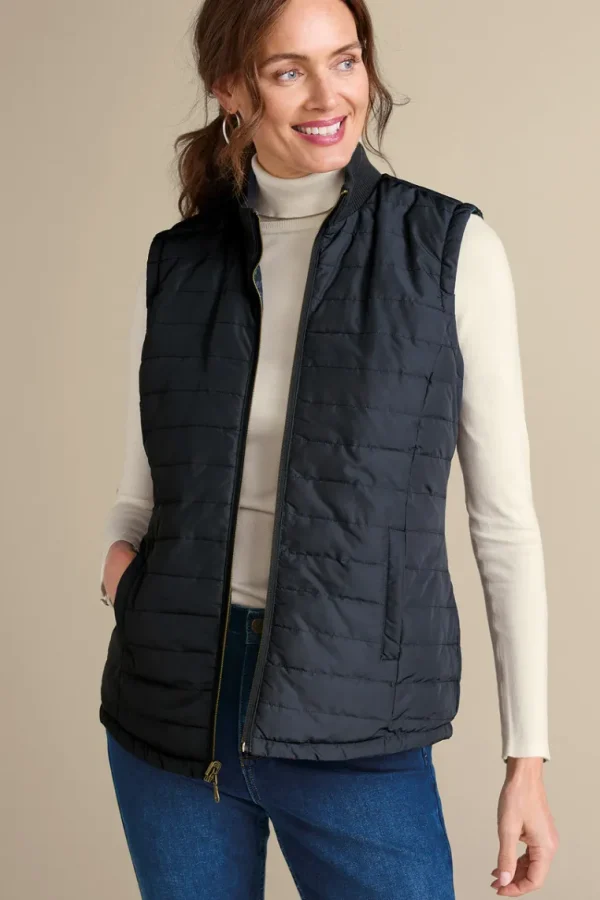 Soft Surroundings Sienna Reversible Puffer Vest- Jackets & Coats