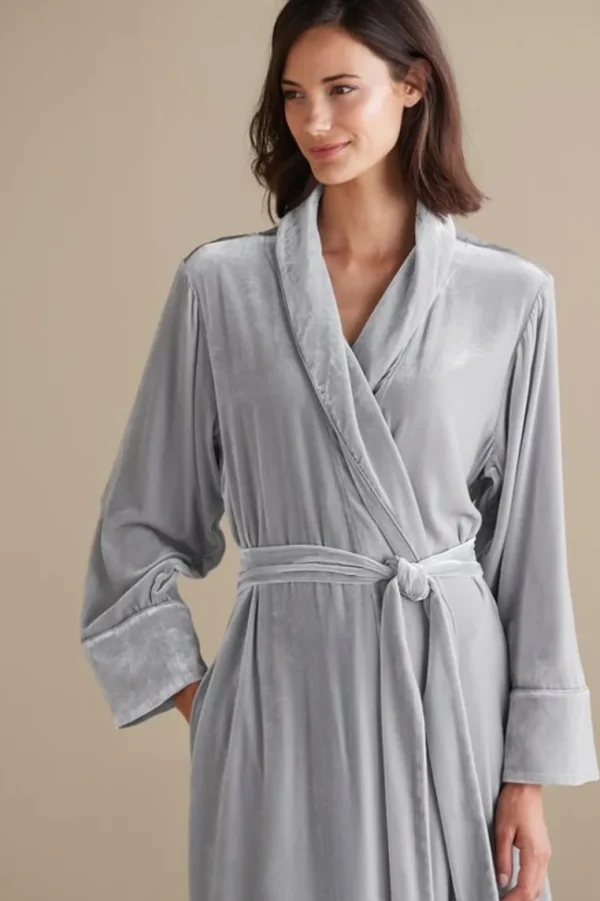 Soft Surroundings Silk Velvet Robe- Sleepwear & Lounge