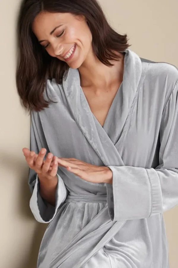 Soft Surroundings Silk Velvet Robe- Sleepwear & Lounge