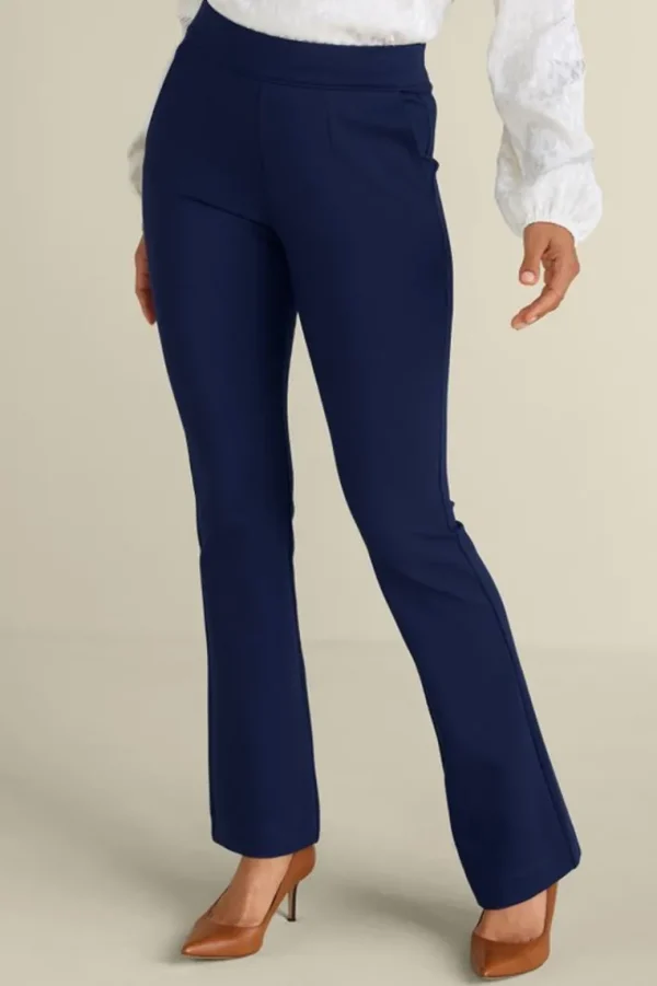 Soft Surroundings Soft Essential Ponte Bootcut Pants- Pants