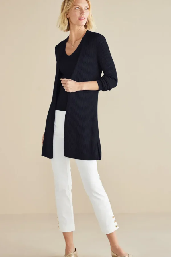 Soft Surroundings Soft Essential Ribbed Long Cardi- Tops | Sweaters & Cardigans