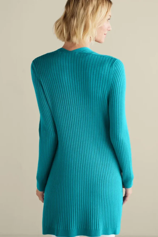 Soft Surroundings Soft Essential Ribbed Long Cardi- Tops | Sweaters & Cardigans