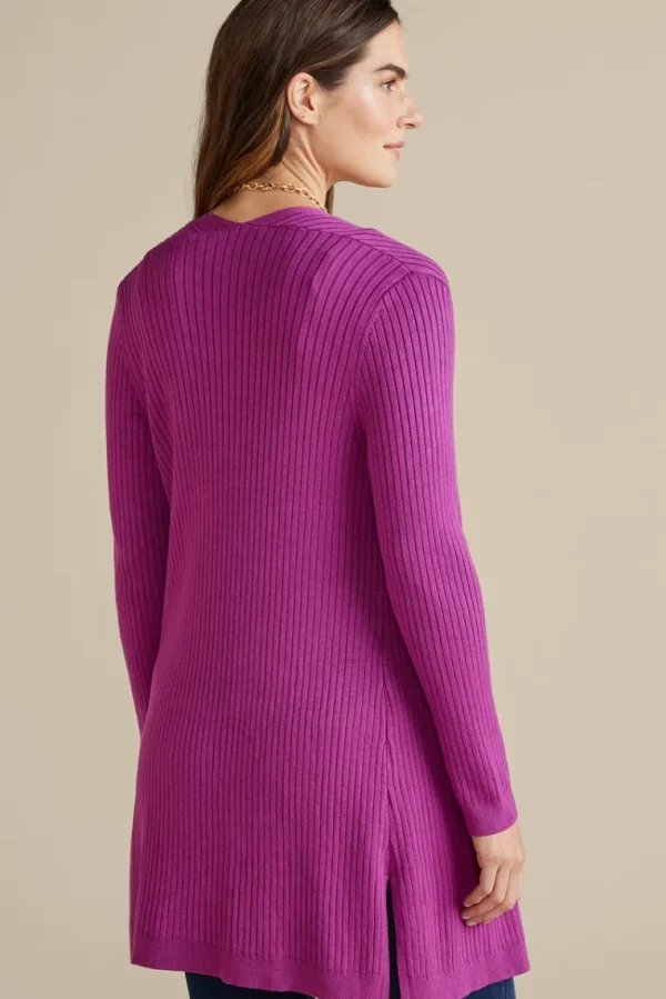 Soft Surroundings Soft Essential Ribbed Long Cardi- Tops | Sweaters & Cardigans