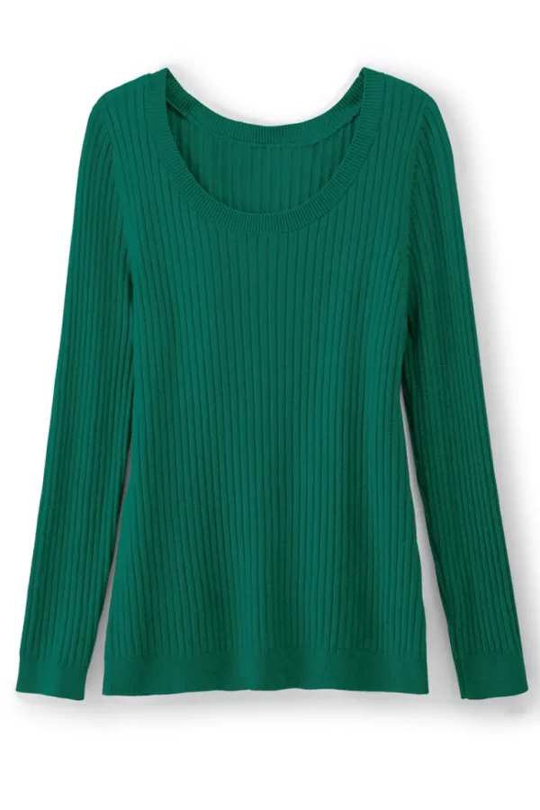 Soft Surroundings Soft Essential Ribbed Pullover Sweater- Tops | Sweaters & Cardigans