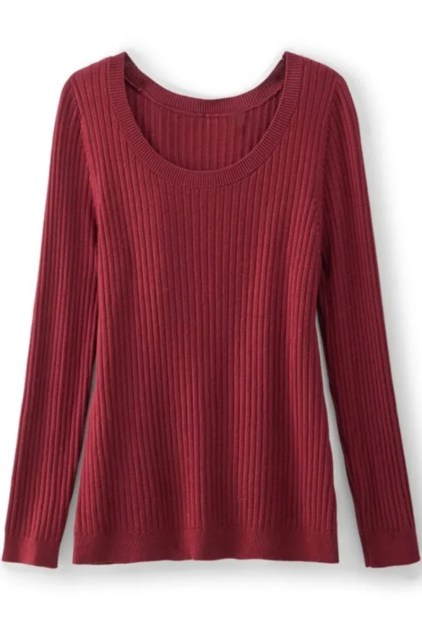 Soft Surroundings Soft Essential Ribbed Pullover Sweater- Tops | Sweaters & Cardigans