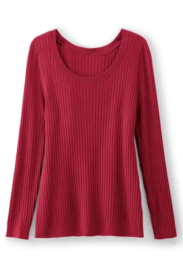 Soft Surroundings Soft Essential Ribbed Pullover Sweater- Tops | Sweaters & Cardigans