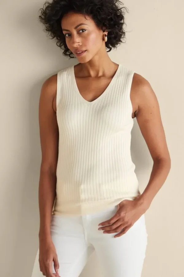 Soft Surroundings Soft Essential Ribbed Sweater Tank- Tops | Sweaters & Cardigans