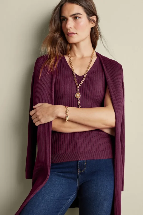 Soft Surroundings Soft Essential Ribbed Sweater Tank- Tops | Sweaters & Cardigans