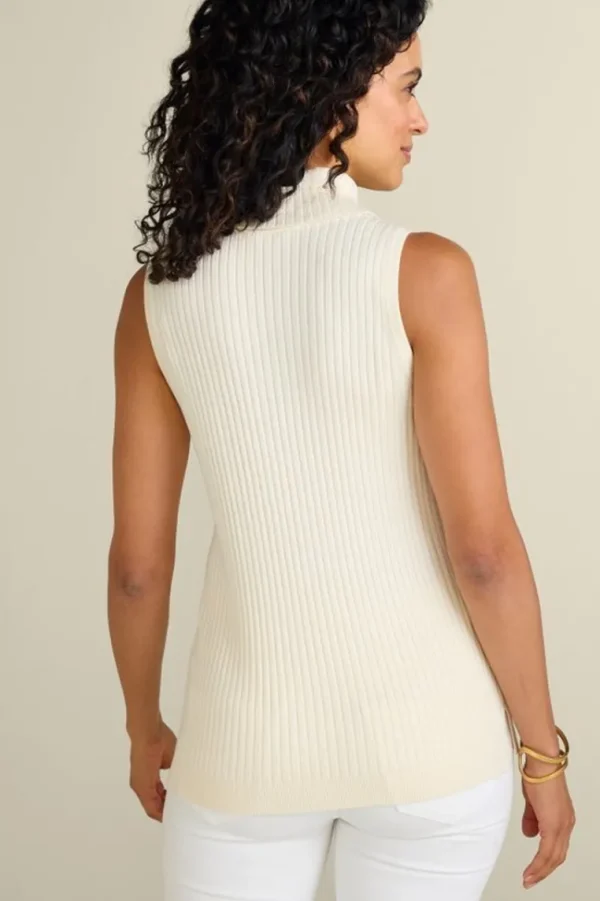 Soft Surroundings Soft Essential Ribbed Turtleneck Tank- Tops | Sweaters & Cardigans