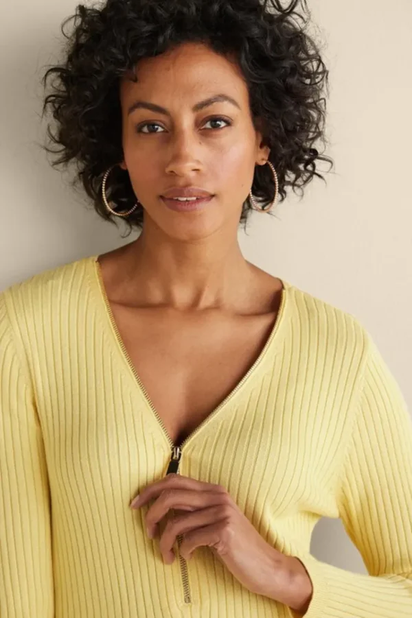 Soft Surroundings Soft Essential Ribbed Valentina Sweater- Tops | Sweaters & Cardigans