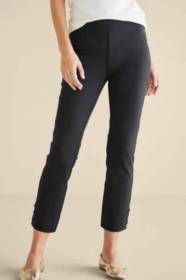 Soft Surroundings Soft Essential Superla Slim Leg Crop Pants- Pants