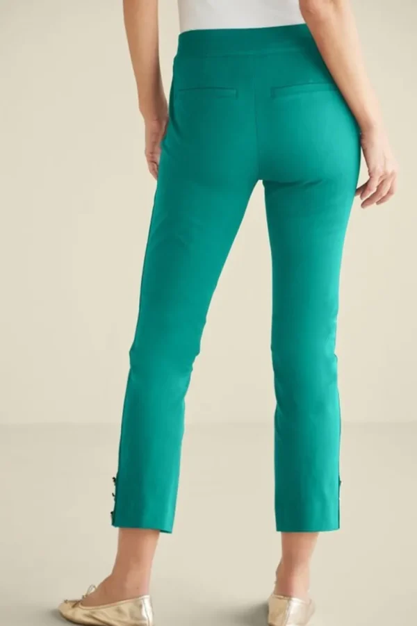 Soft Surroundings Soft Essential Superla Slim Leg Crop Pants- Pants