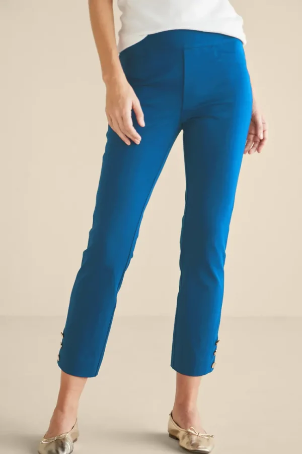 Soft Surroundings Soft Essential Superla Slim Leg Crop Pants- Pants