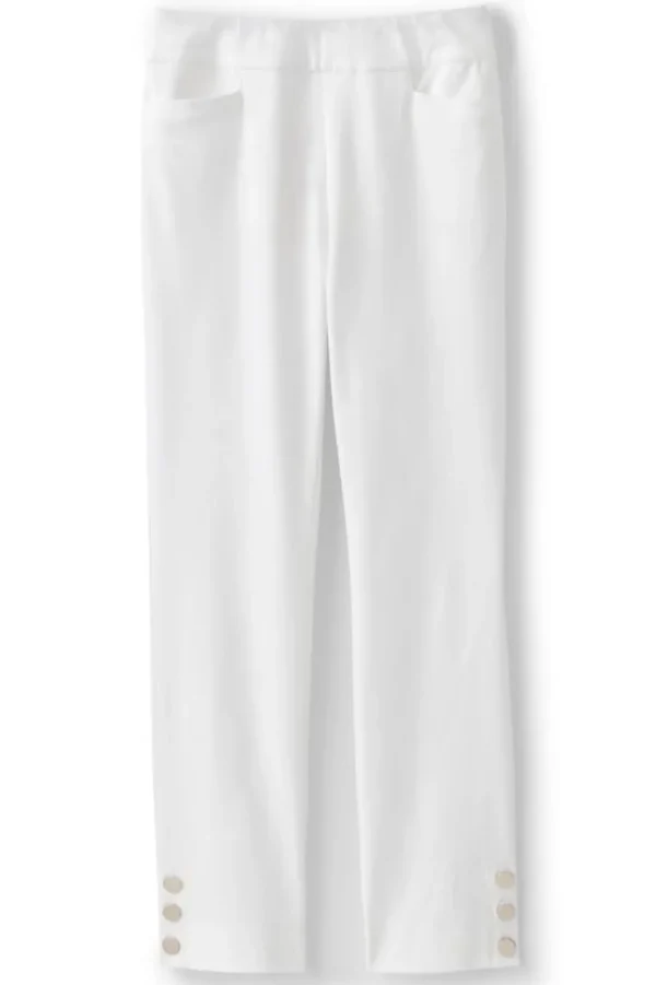 Soft Surroundings Soft Essential Superla Slim Leg Crop Pants- Pants