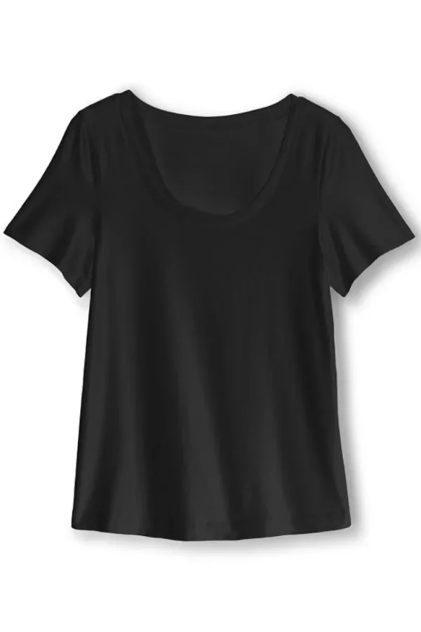 Soft Surroundings Soft Essential Supima Short Sleeve Tee- Tops