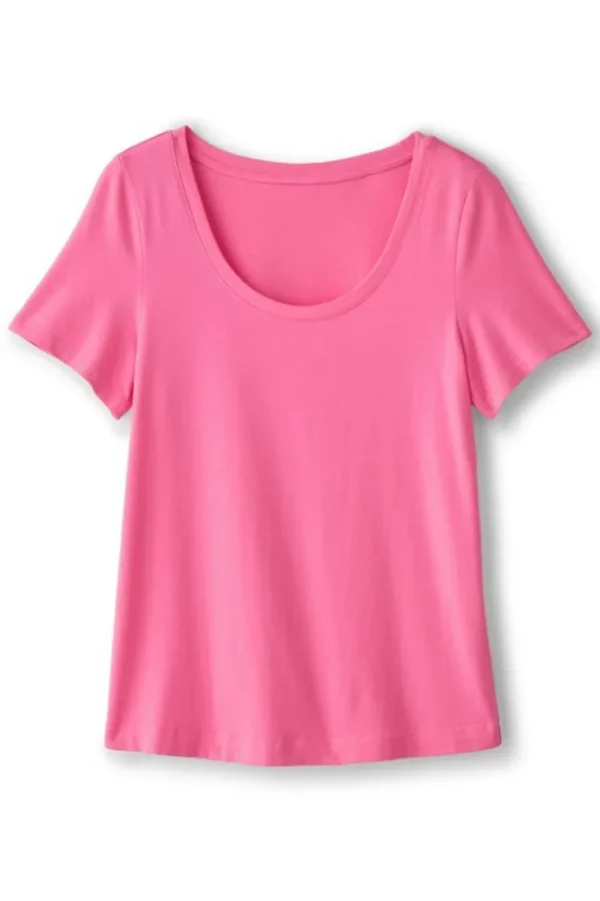 Soft Surroundings Soft Essential Supima Short Sleeve Tee- Tops