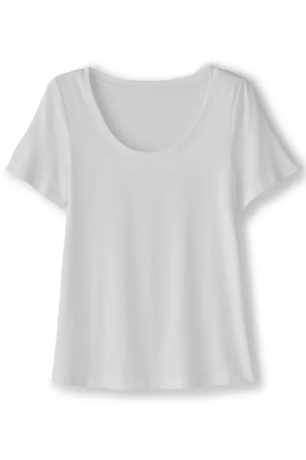 Soft Surroundings Soft Essential Supima Short Sleeve Tee- Tops