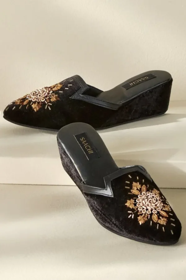 Soft Surroundings Solana Embellished Slide- Shoes