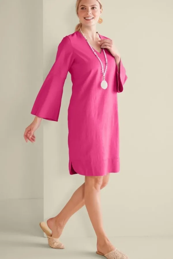 Soft Surroundings Soleil Linen Blend Dress- Dresses