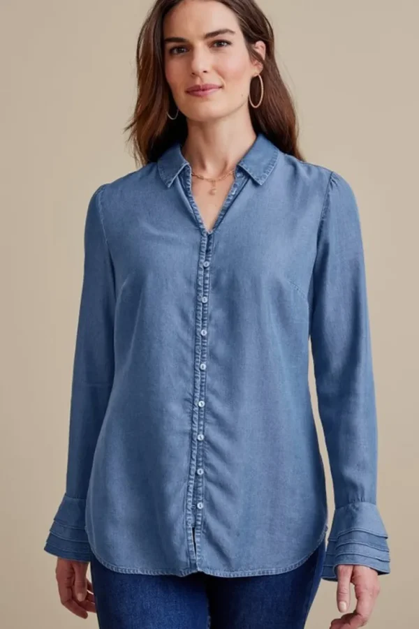 Soft Surroundings Sonnet Tencel™ Shirt- Tops