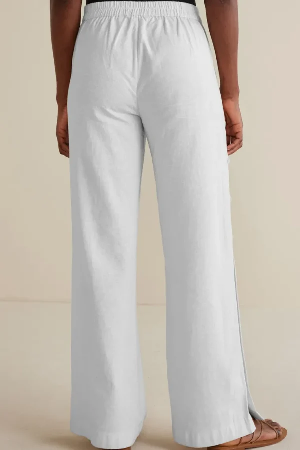 Soft Surroundings Sonoma Linen Blend Wide Leg Pants- Pants