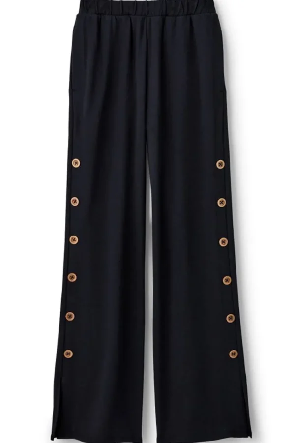 Soft Surroundings Sorrento French Terry Wide Leg Pants- Pants