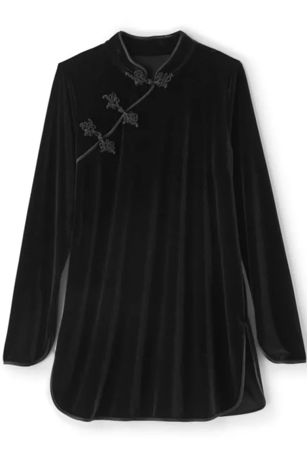 Soft Surroundings Tai Velvet Tunic- Tops