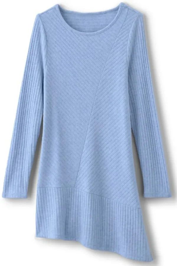 Soft Surroundings Textured Asymmetrical Tunic- Tops