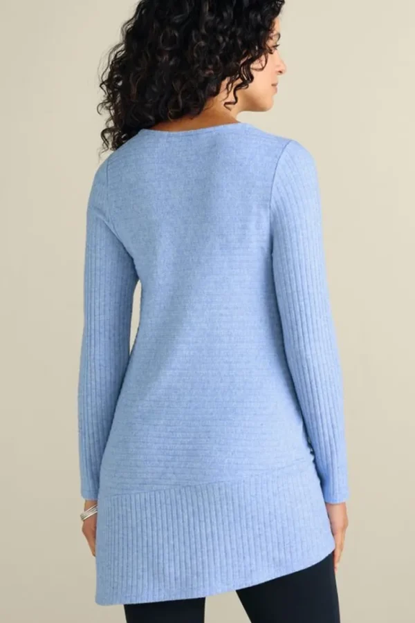 Soft Surroundings Textured Asymmetrical Tunic- Tops