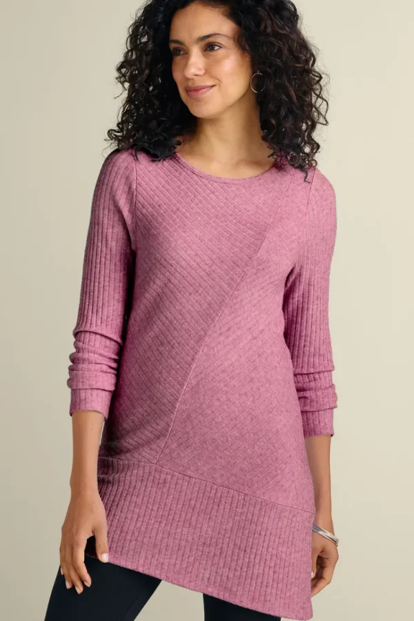 Soft Surroundings Textured Asymmetrical Tunic- Tops