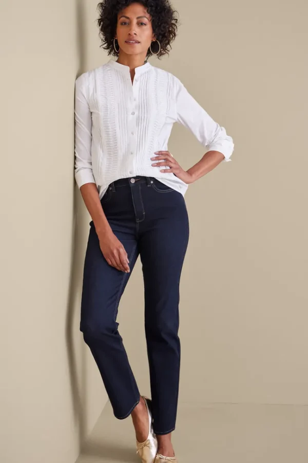 Soft Surroundings Ultimate Denim Straight Leg Jeans- Jeans