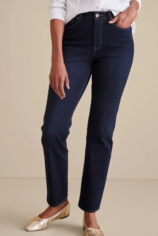 Soft Surroundings Ultimate Denim Straight Leg Jeans- Jeans