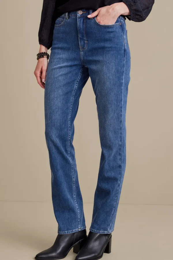 Soft Surroundings Ultimate Denim Straight Leg Jeans- Jeans